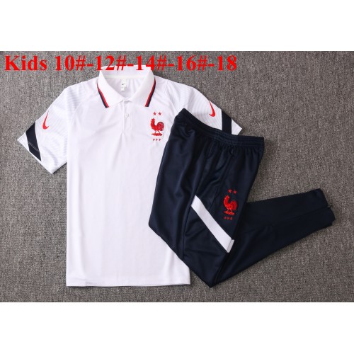 Frankrig 2020-2021 Børn Trænings Polo M002 Frankrig 2020-2021 Børn Trænings Polo M002